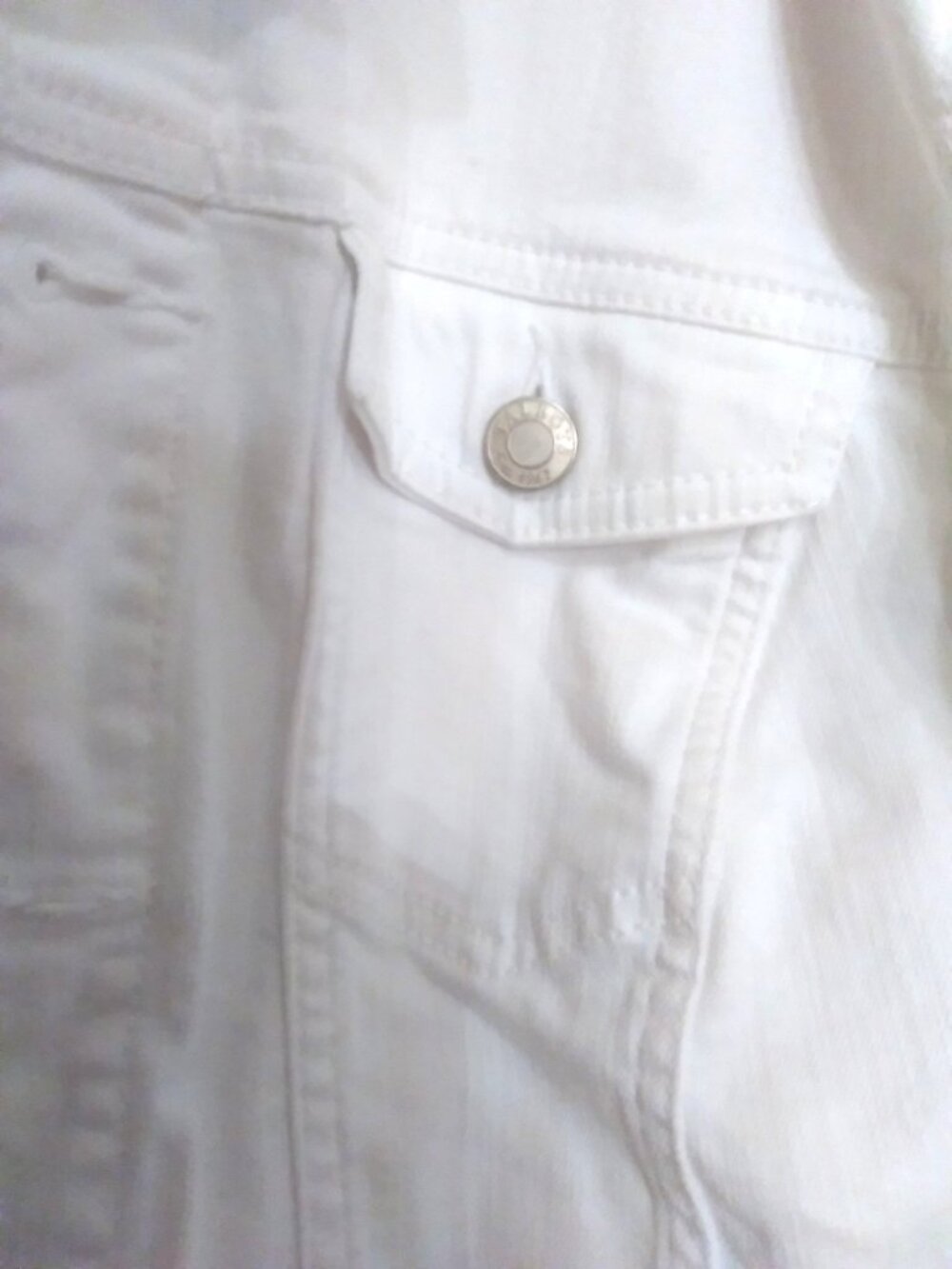 Talbots Plus Petite White Jean Jacket - Picture 4 of 13